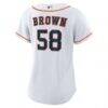 Hunter Brown Houston Astros Nike Women's Home Replica Jersey - White - Detail View