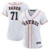 Josh Hader Houston Astros Nike Women's Home Replica Jersey - White - Front View