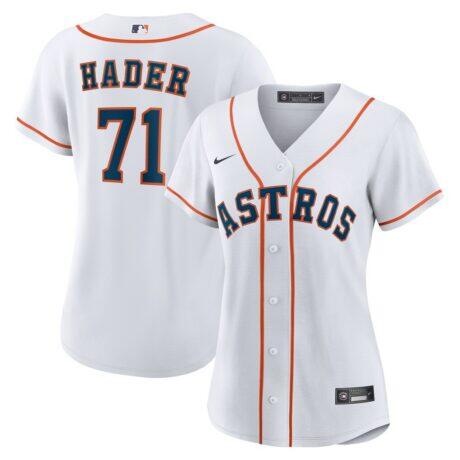 Josh Hader Houston Astros Nike Women's Home Replica Jersey - White - Front View