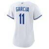 Maikel Garcia Kansas City Royals Nike Women's Home Replica Jersey - White - Detail View