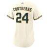 William Contreras Milwaukee Brewers Nike Women's Home Replica Jersey - Cream - Detail View