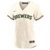 William Contreras Milwaukee Brewers Nike Women's Home Replica Jersey - Cream - Side View