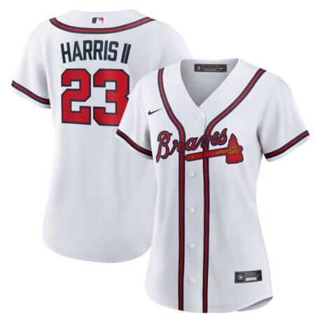 Michael Harris II Atlanta Braves Nike Women's Home Replica Jersey - White - Front View