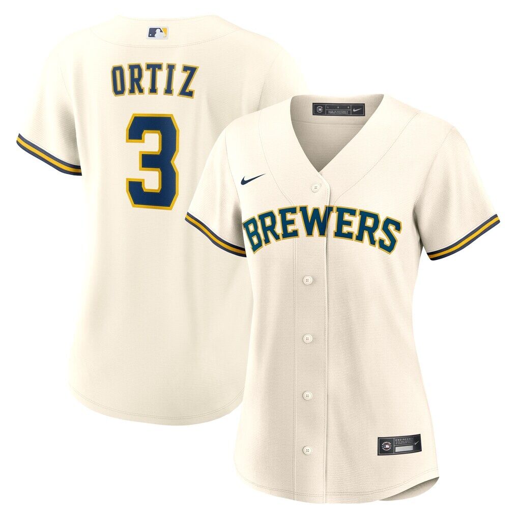 Joey Ortiz Milwaukee Brewers Nike Women's Home Replica Jersey