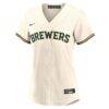 Christian Yelich Milwaukee Brewers Nike Women's Home Replica Jersey - White - Side View