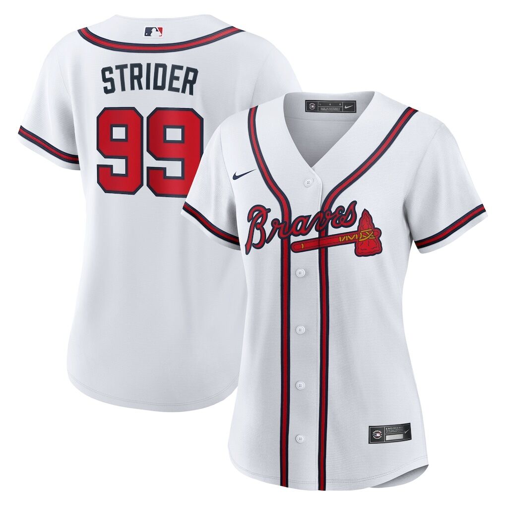Spencer Strider Atlanta Braves Nike Women’s Home Replica Jersey