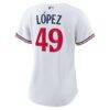 Pablo Lopez Minnesota Twins Nike Women's Home Replica Jersey - White - Detail View