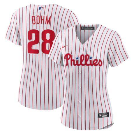 Alec Bohm Philadelphia Phillies Nike Women's Home Replica Jersey - White - Front View