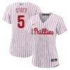 Bryson Stott Philadelphia Phillies Nike Women's Home Replica Jersey - White - Front View