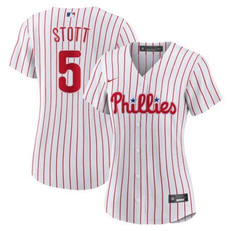 Bryson Stott Philadelphia Phillies Nike Women's Home Replica Jersey - White - Front View