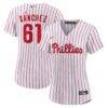 Cristopher Sanchez Philadelphia Phillies Nike Women's Home Replica Jersey - White - Front View