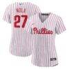 Aaron Nola Philadelphia Phillies Nike Women's Home Replica Jersey - White - Front View