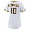Bryan Reynolds Pittsburgh Pirates Nike Women's Home Replica Jersey - White - Detail View