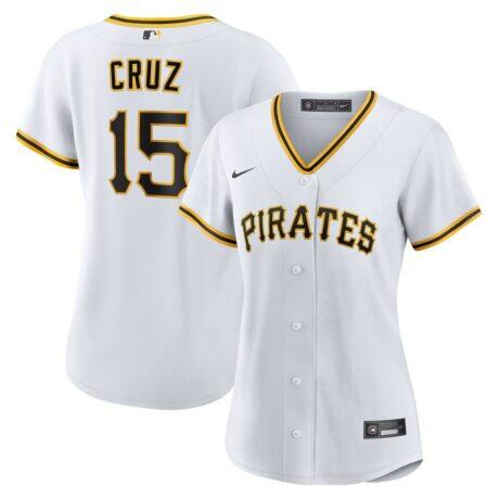 Oneil Cruz Pittsburgh Pirates Nike Women's Home Replica Jersey - White - Front View