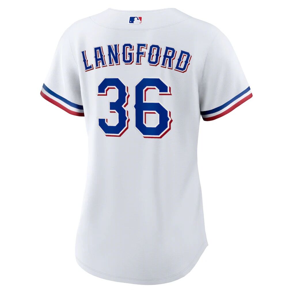 Wyatt Langford Texas Rangers Nike Women’s Home Replica Jersey