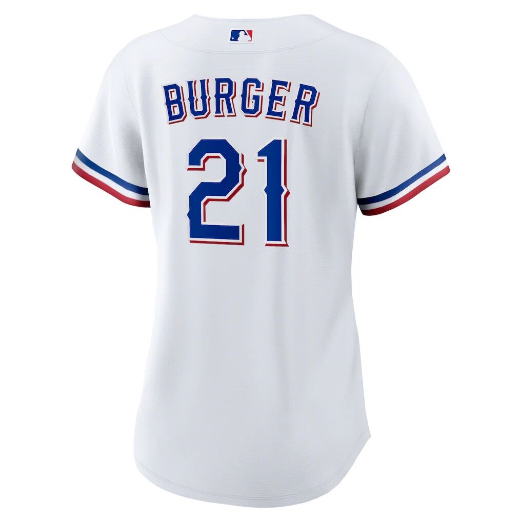 Jake Burger Texas Rangers Nike Women’s Home Replica Jersey