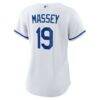 Michael Massey Kansas City Royals Nike Women's Home Replica Jersey - White - Detail View