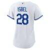 Kyle Isbel Kansas City Royals Nike Women's Home Replica Jersey - White - Detail View