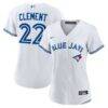 Ernie Clement Toronto Blue Jays Nike Women's Home Replica Jersey - White - Front View