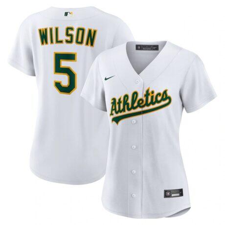 Jacob Wilson Athletics Nike Women's Home Replica Jersey - White - Front View