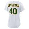 Luis Severino Athletics Nike Women's Home Replica Jersey - White - Detail View