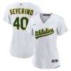Luis Severino Athletics Nike Women's Home Replica Jersey - White - Front View