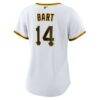 Joey Bart Pittsburgh Pirates Nike Women's Home Replica Jersey - White - Detail View