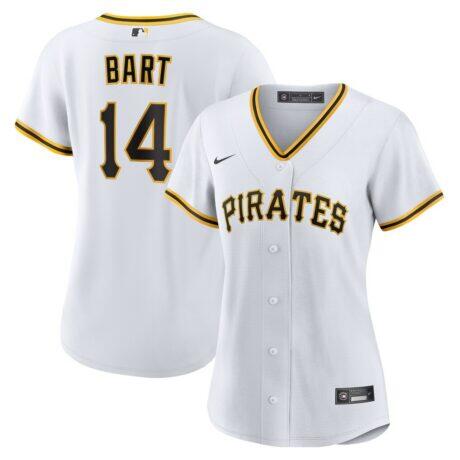Joey Bart Pittsburgh Pirates Nike Women's Home Replica Jersey - White - Front View