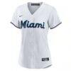 Kyle Stowers Miami Marlins Nike Women's Home Replica Jersey - White - Side View