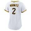 Spencer Horwitz Pittsburgh Pirates Nike Women's Home Replica Jersey - White - Detail View