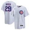 Michael Busch Chicago Cubs Nike Home Replica Jersey - White - Front View