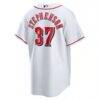 Tyler Stephenson Cincinnati Reds Nike Home Replica Jersey - White - Detail View