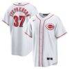 Tyler Stephenson Cincinnati Reds Nike Home Replica Jersey - White - Front View