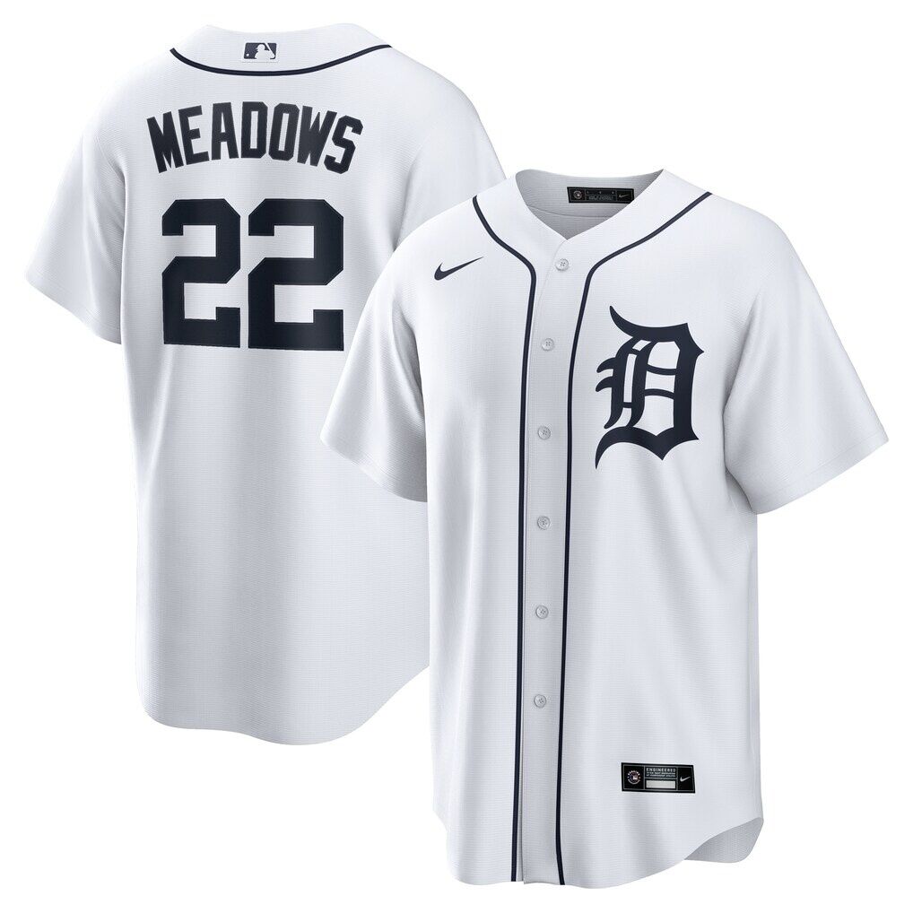 Parker Meadows Detroit Tigers Nike Home Replica Jersey