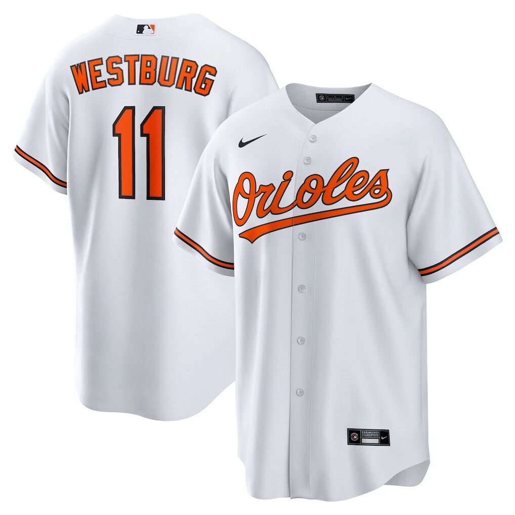 Jordan Westburg Baltimore Orioles Nike Home Replica Jersey