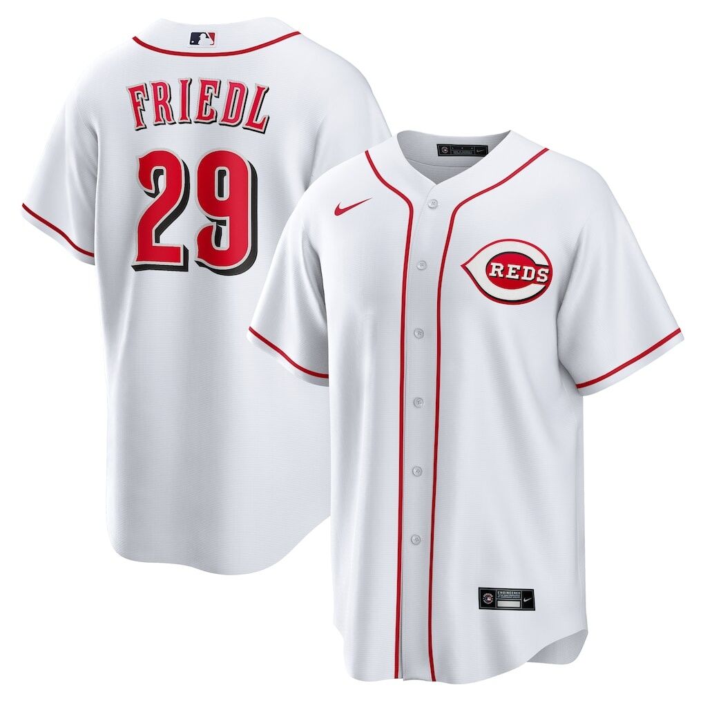 TJ Friedl Cincinnati Reds Nike Home Replica Jersey