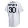 Kerry Carpenter Detroit Tigers Nike Home Replica Jersey - White - Detail View