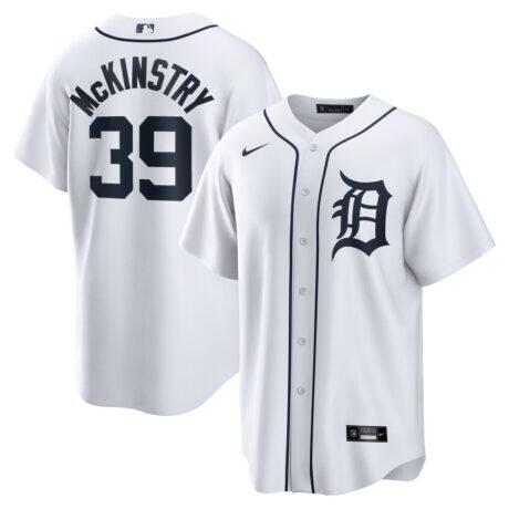 Zach McKinstry Detroit Tigers Nike Home Replica Jersey - White - Front View