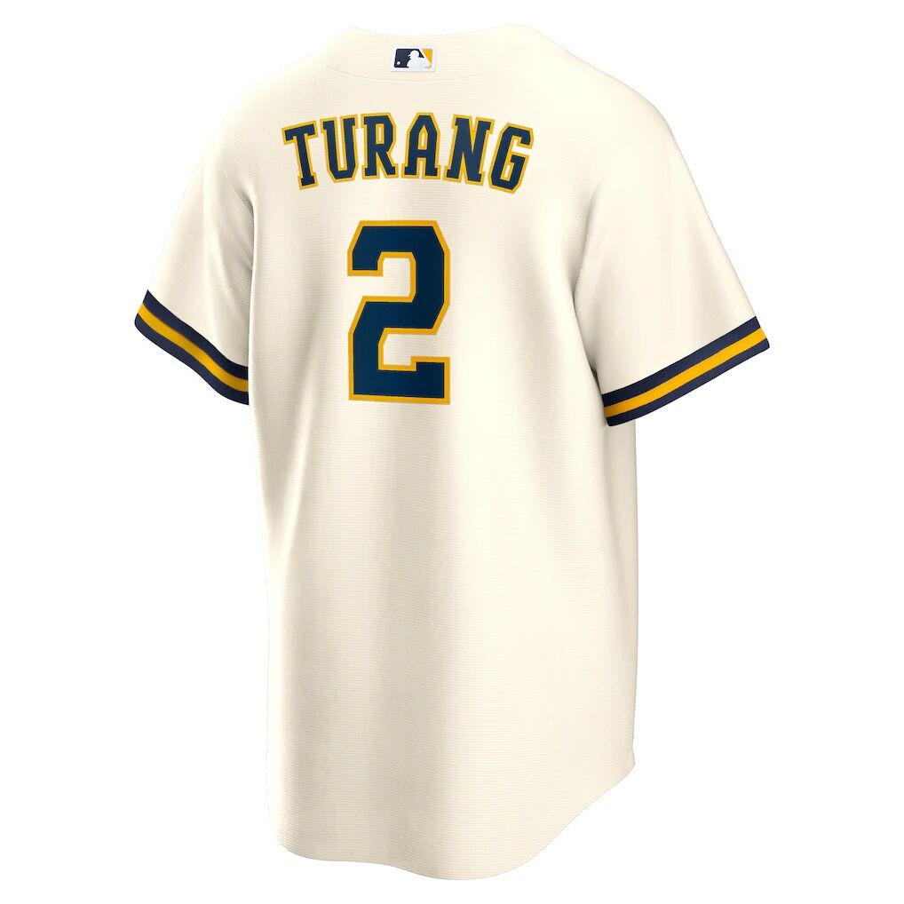 Brice Turang Milwaukee Brewers Nike Home Replica Jersey