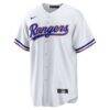 Joc Pederson Texas Rangers Nike Home Replica Jersey - White - Side View