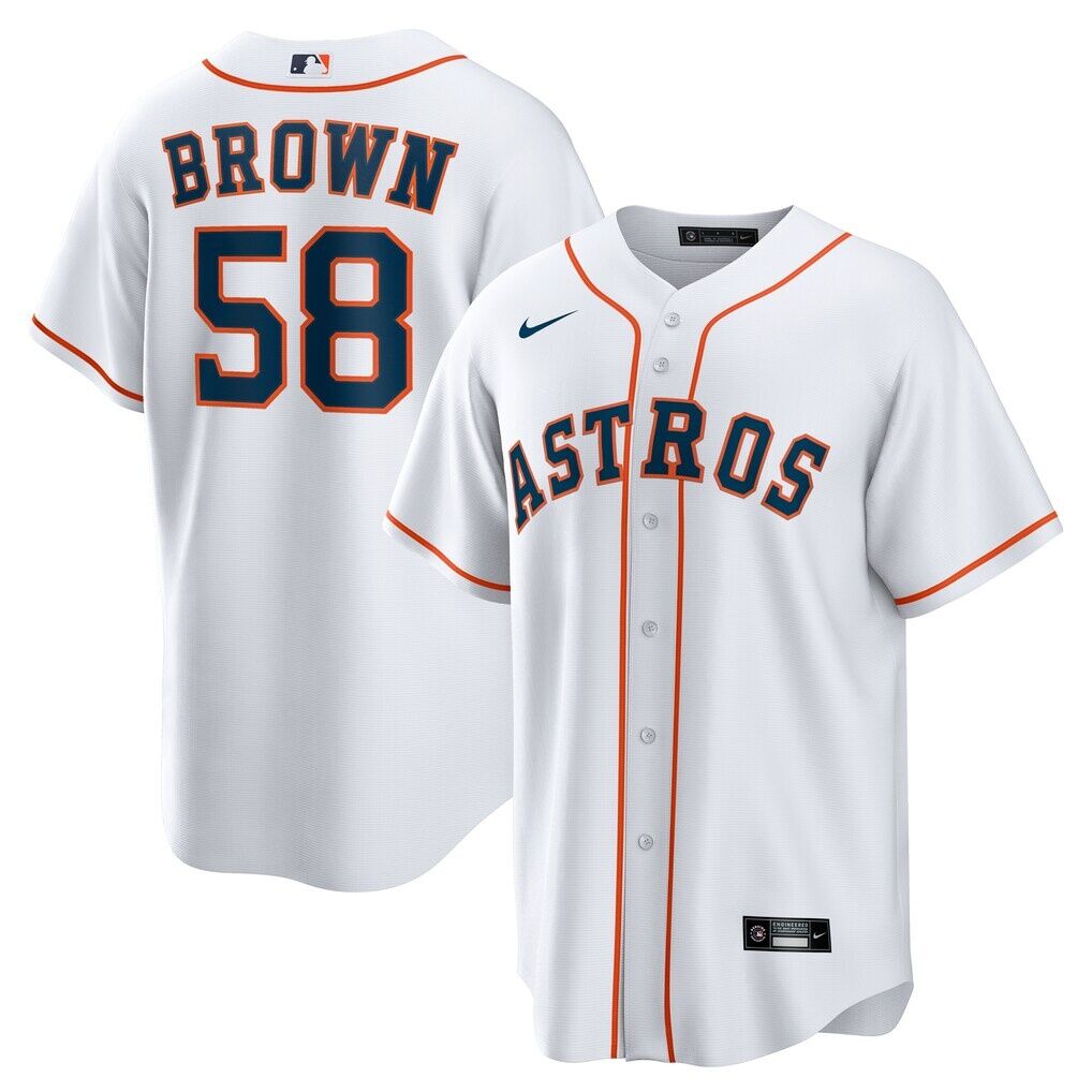 Hunter Brown Houston Astros Nike Home Replica Jersey