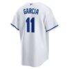 Maikel Garcia Kansas City Royals Nike Home Replica Jersey - White - Detail View