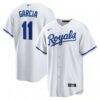 Maikel Garcia Kansas City Royals Nike Home Replica Jersey - White - Front View