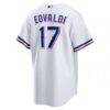 Nathan Eovaldi Texas Rangers Nike Home Replica Player Jersey - White - Detail View