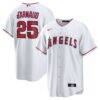Travis d'Arnaud Los Angeles Angels Nike Home Replica Jersey - White - Front View