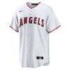 Travis d'Arnaud Los Angeles Angels Nike Home Replica Jersey - White - Side View