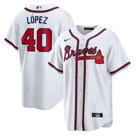 Reynaldo Lopez Atlanta Braves Nike Home Replica Jersey - White - Front View