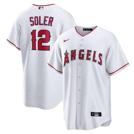 Jorge Soler Los Angeles Angels Nike Home Replica Jersey - White - Front View