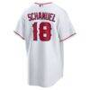 Nolan Schanuel Los Angeles Angels Nike Home Replica Jersey - White - Detail View