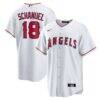 Nolan Schanuel Los Angeles Angels Nike Home Replica Jersey - White - Front View